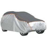 vidaXL Autoplane Autoabdeckung für SUV Hagelschutz Voll XL Grau & Silbern (1-St)