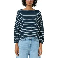 QS 3/4 Arm-Pullover gestreift, mit Viskose