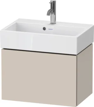 Duravit L-Cube Waschtischunterbau wandhängend Taupe Matt 584x391x394 mm - LC611909191 LC611909191