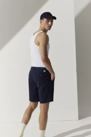 BASEFIELD - Chino Bermuda night blue - Gr. - XL