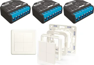 SHELLY Rolllandensteuerung Starter Kit, 3er Set, Legrand & Shelly