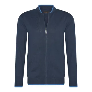Full Zip Cardigan von Cappuccino Italia in der farbe Blau und in größe XL.