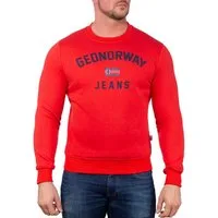 Geo Norway Rundhalspullover Herren Regular Fit Pullover bagassier Elegantes Design mit Logo