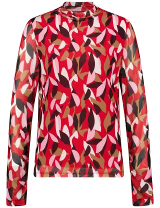 TAIFUN - Langarmshirt rot - Gr. - 40
