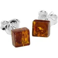 OSTSEE-SCHMUCK Paar Ohrstecker Ostsee-Schmuck Ohrstecker Klassisch 5 x 5 mm (2-tlg)