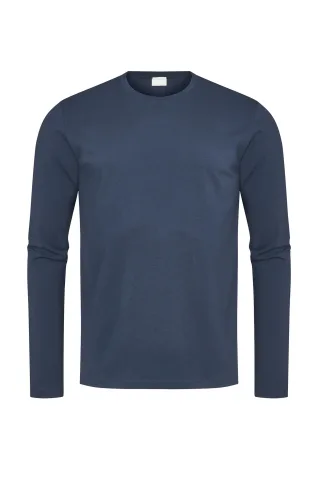 Mey - T-Shirt langarm yacht blue - Gr. - XL