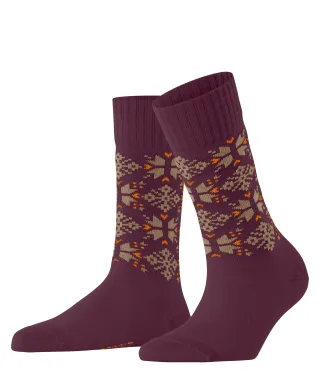 ESPRIT socks & tights - Esprit Winter Star Damen merlot - Gr. - 40.5