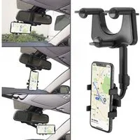 MidGard Smartphone-Halterung Handy Autohalterung für KFZ-Rückspiegel Spiegelhalterung f. Smartphone, (bis 7.2 Zoll)