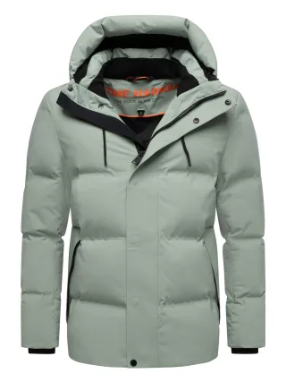 Stone Harbour Herren Winterjacke Taviaan mit Fleecekapuze & winddichtem Design