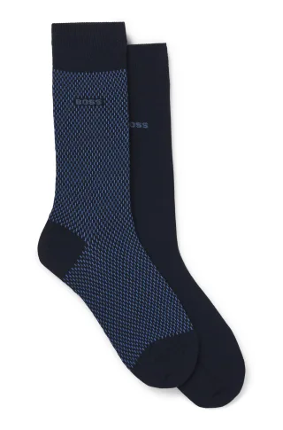 BOSS Menswear Black - 2P RS Minipattern CC Dark Blue - Gr. - 44.5