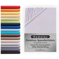 Hometex Premium Textiles Spannbettlaken Premium Boxspringbett Spannbetttuch ideal für Wasserbett und Matratzen, Jersey, Gummizug: Rundumgummizug, Spannbettlaken Premium Qualität 190 g/m², Gekämmte Baumwolle