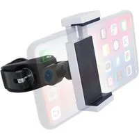 keepdrum Smartphone-Halterung keepdrum variable Smartphone Halterung Weiß, (bis 3,5 Zoll, anchraubbar, Einfache Montage durch Schnellspanner)