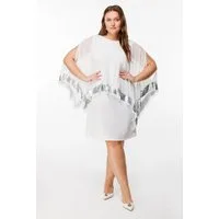 Shape of You Midikleid Paillettenkleid aus Chiffon