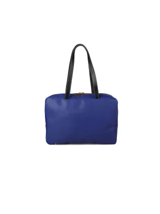 Giulia Monti Schultertasche Klassisches Blau Schwarz