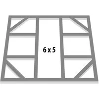 Globel Industries Gerätehaus-Fundamentrahmen Fundamentbodenrahmen für Gerätehauser "Dream 65" und "Lean-To 56", für Gerätehauser "Dream 65" und "Lean-To 56"