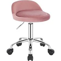 Woltu Bürostuhl, mit Rollen Drehhocker höhenverstellbar Sitzhöhe 43-54,5 cm