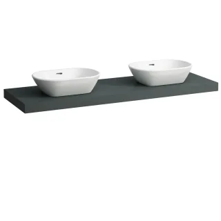 Laufen Waschtisch-Platte LANI 495x1570x65 mit Aussschnitt links und rechts H4046941122661