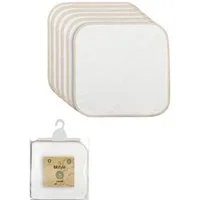 bistyle Spucktuch Spucktücher für Babys 28x28cm aus Bio-Baumwolle, (Set, 6-tlg., 6er pack), Basic