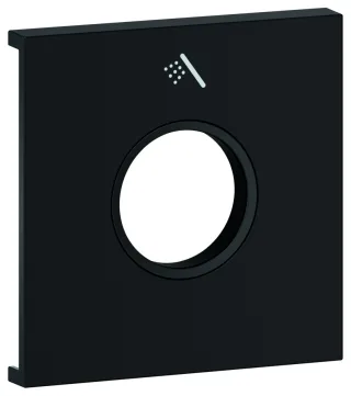 GROHE Metallplatte Grohtherm Aqua Tiles 106891, Symbol: Handbrause phantom black, 106891KF00 106891KF00