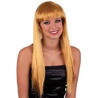 Funny Fashion Kostüm-Perücke Damen Langhaar Perücke 'Alexis' mit Pony - 57653