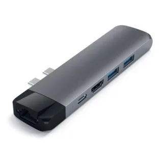 Satechi Type-C Pro Hub 4K HDMI with Ethernet space gray