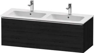 Duravit D-Neo Waschtischunterbau wandhängend Eiche Schwarz Matt 1280x462x440 mm - DE4265010160000 DE4265010160000