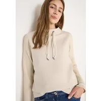 CECIL Sweatshirt mit Strickärmeln und College Details
