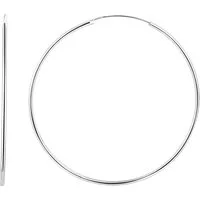 Karisma Paar Creolen Karisma 1 Paar Klassisch Damen Creolen 925 Sterling Silber Stärke 2mm, CR-PA109 Größe 60mm Farbwahl - Silber