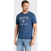 MUSTANG Kurzarmshirt Alex Logoprint Kurzarm, normale Passform