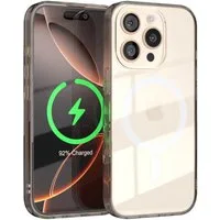 EAZY CASE Handyhülle Transparente Hülle mit MagSafe für iPhone 16 Pro 6,3 Zoll, Back Cover, Bumper Case, Handy Schutzhülle Kameraschutz, Durchsichtig