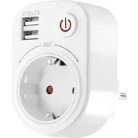 LEDmaxx Steckdose USB-Zwischenstecker 2100mA 106649, mit USB