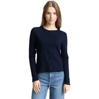 TOM TAILOR Denim Langarmshirt mit gewelltem Abschluss