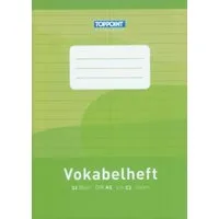 Stylex Schreibwaren Schulheft Vokabelheft liniert DIN A5 Lineatur 53
