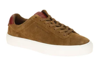 Tommy Hilfiger FM0573 GVQ Herren Sneaker Coconut Grove Braun Suede Ledersohle...