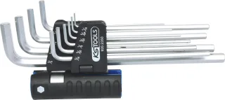 KS Tools 3 in 1 Innen6kant-Winkelstiftschlüssel-Satz,10-tlg XL,Zoll - 920.2350