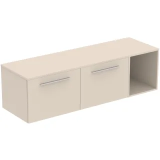 Ideal Standard Möbel-Set 160cm i.life B 2 Auszüge 1 off.Fach Gr.Chrom Sandbeige matt, T5842NF T5842NF