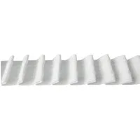 Bestlivings Faltenband FP-25-11, Gardinen, Vorhänge, Gardinenstoff, Bleistiftband "Weiß" 25mm, 1:2 Gardinenband zum Aufnähen, Kräuselband