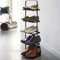 Yamazaki Schuhregal Tower, Standregal, Schuhablage, freistehend, tragbar, minimalistisch, schmal