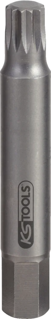KS Tools 10mm Spezial-Bit Vielzahn, M10, 75mm - 150.3110
