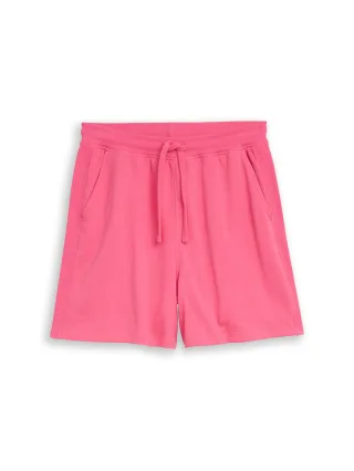 Denim Tom Tailor - Sweatshorts aus Baumwolle soft bright pink - Gr. - S