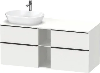 Duravit D-Neo Konsolenwaschtischunterbau wandhängend Weiß Matt 1400x550x664 mm - DE4970LBD180000 DE4970LBD180000