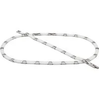 ELLAWIL Collier Collier und Armband aus Keramik und Edelstahl weiß/silber (Kettenlänge 48 cm, Armbandlänge 20cm), inklusive Geschenkschachtel