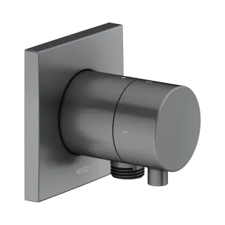 Keuco 2-Wege Ab-u.Umstellv.IXMO Comf.59557, Schlauchanschluss,eckig,Schwarzchr. geb., 59557131102 59557131102