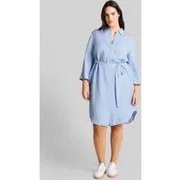 TOM TAILOR PLUS Jerseykleid Kleider & Jumpsuits Plus Size - Blusenkleid mit Leinenanteil