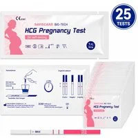 Safecare Bio-Tech Schwangerschaftstest Früh Schwangerschaftests SST - 99% Ergebnisse in 3-5 Minuten, Teststreifen, 25-tlg., Schnelles Ergebnis, einfache Handhabung, hohe Genauigkeit