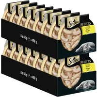 Sheba SHEBA® Schale Filets Natürliches Huhn 16 x 60g, Nassfutter für: Katze