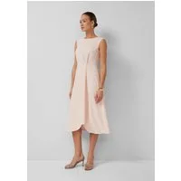 s.Oliver Midikleid Kleid Ärmelloses Midikleid mit Faltendrapierung