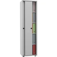 VCM Aktenschrank Büroschrank Schiebetüren Aktenschrank Ulas 5fach (1-St) VCM Büroschrank Ulas 168x49x38 cm Holzwerkstoff