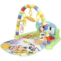 JEOBEST Spielbogen Baby Musik-Spieldecke/Babydecke mit Spielbogen/Lernspielzeug, Krabbeldecke,Abnehmbarem Babyspielzeug,Babyausstattung für Neugeborene