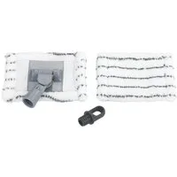 Maximex Bodenwischer-Set Profi, Bad- und Fliesenwischer mit Teleskopstiel, 2 Bezüge, 360° Knickgelenk